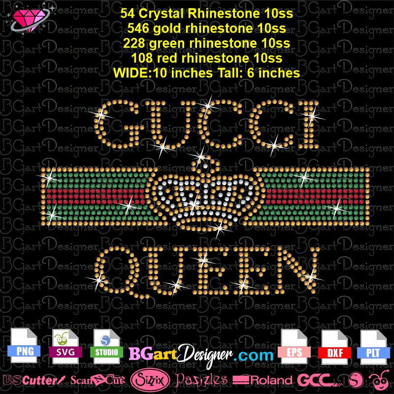 Download lllᐅGucci queen crown Rhinestone - best rhinestone files