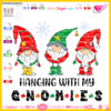 hanging with my gnomies layered vinyl vector cut file svg cricut silhouette, download christmas gnomies free, merry christmas gnomies free vector svg, gnomies christmas png sublimation free