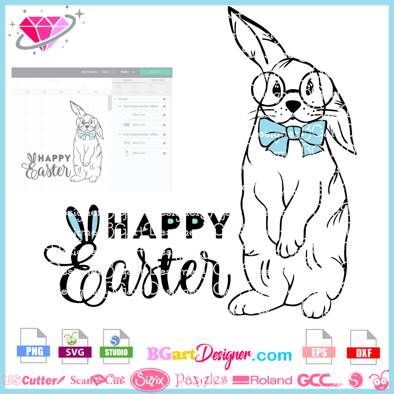 lllᐅDownload Easter Rabbit SVG - best image layered file