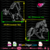 Running Horse Rhinestone outline svg instant download, horse hotfix rhinestone cricut file, bundle horse outline silhouette files, Rhinestone Transfer Custom iron on