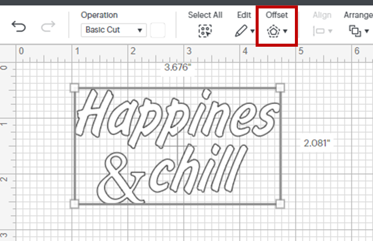 creating the offset for the magnet design