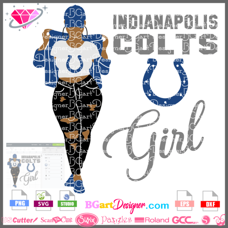 Lll Fan Girl Indianapolis Colts Nfl Cricut Silhouette Download 