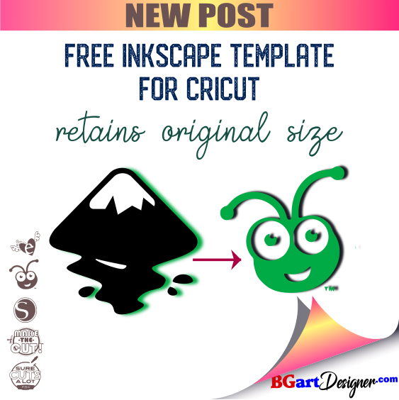 Inkscape template for cricut design space