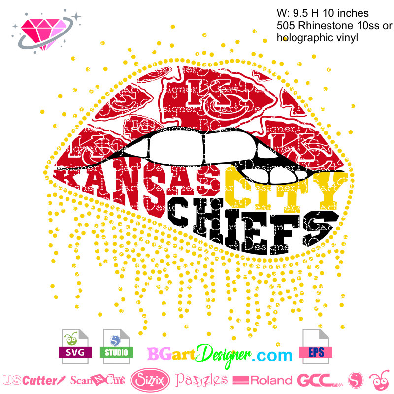 Download Free Lllᐅdripping Lips Kansas Chiefs The Best Cut Files Cricut PSD Mockup Template