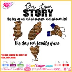 love story couple family hands svg, holding hands svg bundle, wedding sign anniversary svg