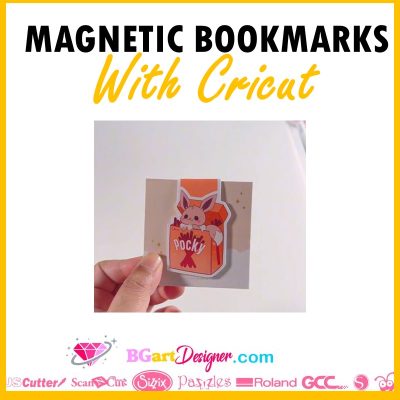 magnetic bookmarks with cricut