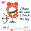 lllᐅ Printable cuttable Rapunzel Wine glass - layer disney cricut