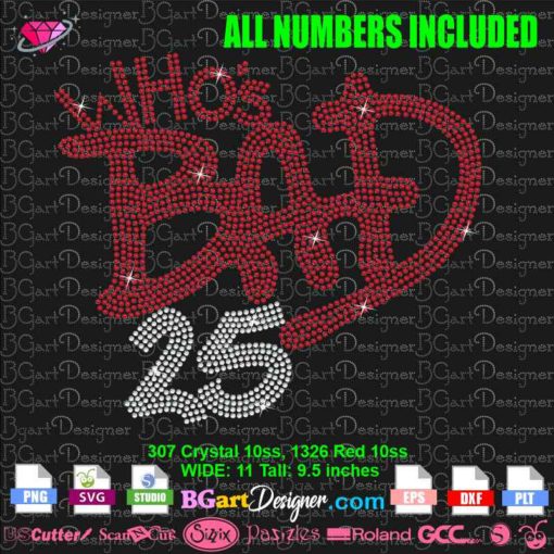 who's bad 25 Michael jackson album rhinestone svg cricut silhouette