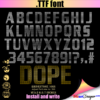 Modern Alphabet Rhinestone, Rhinestone Sports Jersey Font - DXF Ai SVG EPS Digital Template - Vector Clipart - Cricut - Silhouette Studio - Cutting File Vector Files