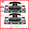 mustang gt500 black and white silhouette cricut, cut file, shelby decal 2020, shelby mustang sublimation