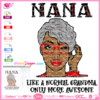 nana like a normal grandma only more awesome, Glamma like a normal grandma svg cricut silhouette, funny nana quote afrp face svg download, glasses face winking eye svg cricut silhouette cut file