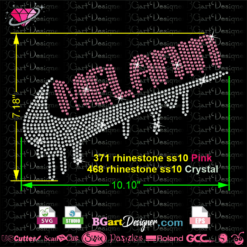 Melanin Nike Dripping rhinestone inspired logo vector SVG cricut file instant download