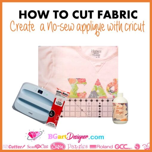 How to cut fabric no-sew applique with Cricut