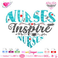 Nurse inspire heart quote svg, nurses elements heart svg, rn collage heart svg, nurse love svg cut file cricut silhouette cameo