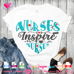 nurse life svg, nursisng svg, student medical cut file, love heart nurse collage