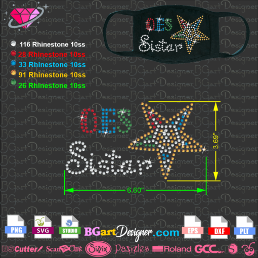 oes sistar face mask star svg bling download, oes bling face mask svg cricut silhouette, oes svg instant download, oes face mask svg