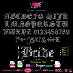 Greek Letters Rhinestone Template 4 Letters with a Outlined Style using  10ss stones — Design with Bree