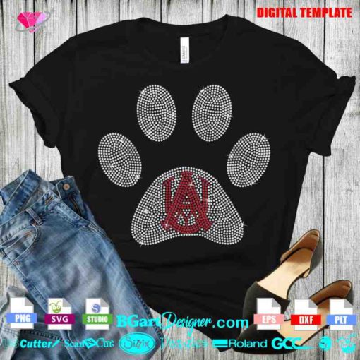 alabama A&M Bulldogs rhinestone svg