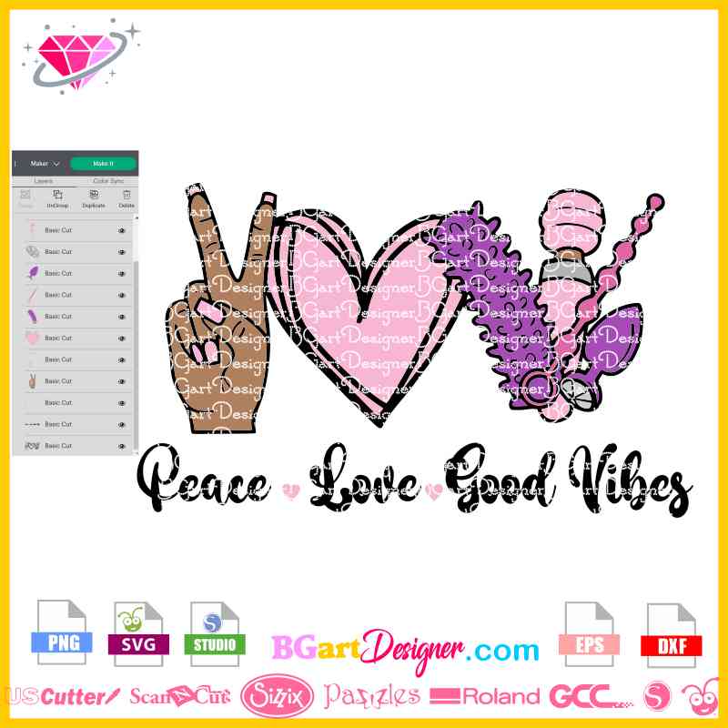 Mature Adult Humor NSFW Vibrator Good Vibes SVG cut file for Cricut and Silhouette cutting machines Commercial Use