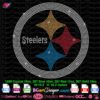 Pittsburgh Steelers Circle Logo rhinestone svg cricut silhouette