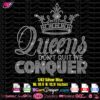 Queens don't quit we conquer Rhinestone svg, cricut rhinestone template, vector svg cut file, silhouette cameo, crown rhinestone template, hotfix transfer, queen afro girl svg, crystal bling design, queen afro boss rhinestone svg download