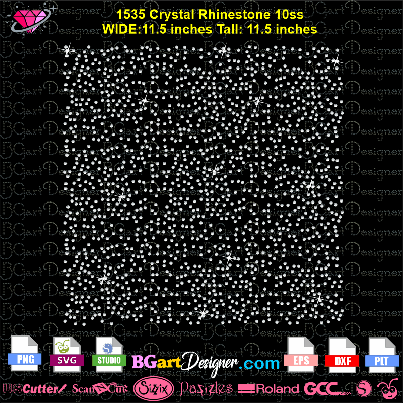Scattered silver crystals rhinestones Royalty Free Vector