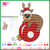 christmas reindeer svg file, reindeer ornament svg download cricut silhouette, reindeer santa hat svg png