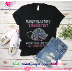 respiratory therapist, rhinestone svg, template, svg files