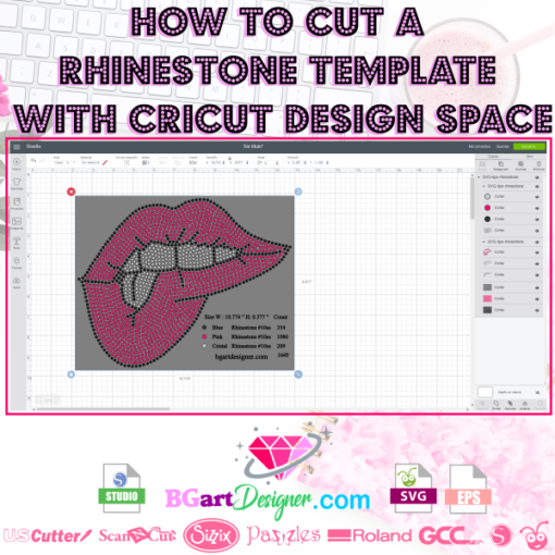 → How to Cut a Rhinestone design with Cricut the best tutorials 🥇