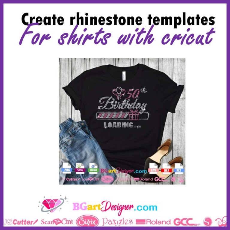 Create Rhinestone templates for shirts with Cricut