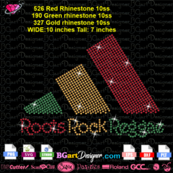 adidas roots rock reggae rhinestone svg download, adidas africa colors bling template download, adidas logo rhinestone cricut silhouette
