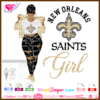 Fan girl New Orleans Saints svg cricut silhouette, nfl football team