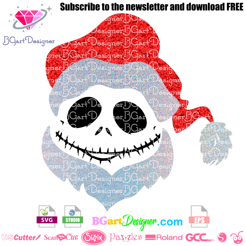 Download Santa Jack Skellington Christmas Free Cut File Best Cut Files Free 3D SVG Files Ideas | SVG, Paper Crafts, SVG File