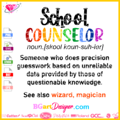 school counselor definition svg cricut silhouette, teacher svg file vector, school counselor clipart png vector cut file