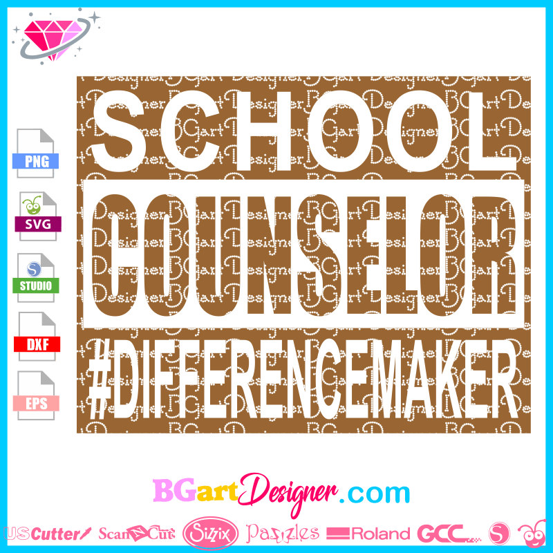 Download Lllá…download School Counselor Svg Best Layered Htv Vinyl