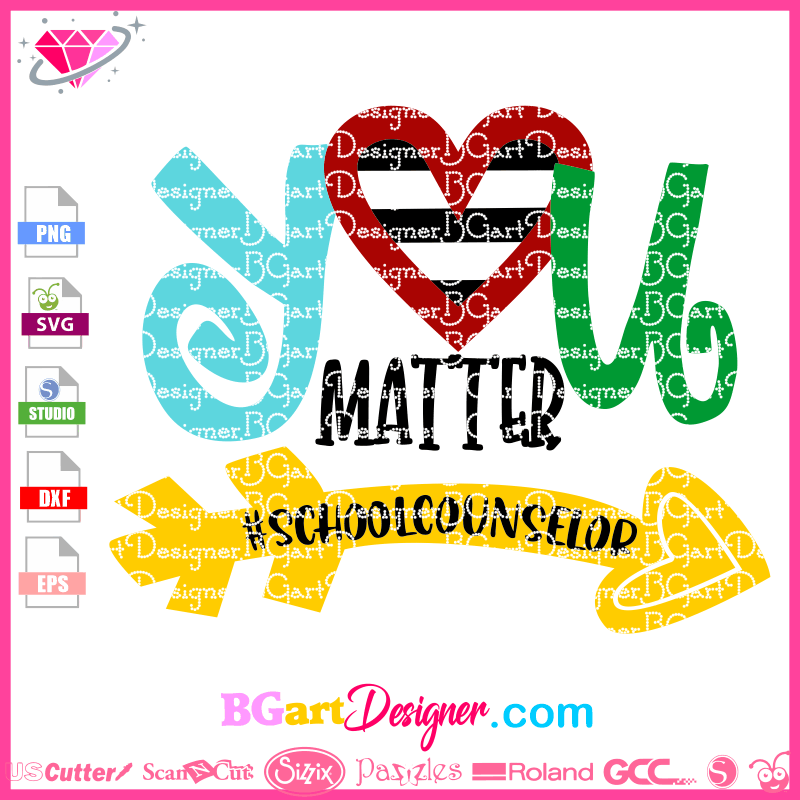 Download Lllá…you Matter School Counselor Svg Best Layered Htv Vinyl