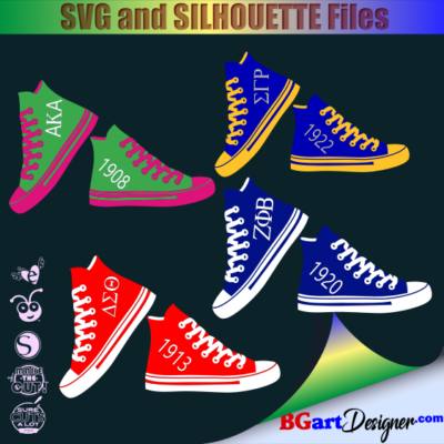 lllᐅSorority shoes bundle - Bgartdesigner: Cricut and silhouette designs