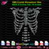 Download rhinestone skeleton halloween svg cricut silhouette, skeleton bling file, rib cage xray svg eps plt files, skull hand hotfix ss10