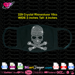Download skeleton rhinestone bling mask svg cricut silhouette, skeleton rhinestone template digital, diy iron on transfer