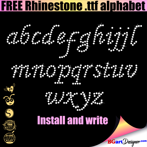 Free Rhinestone Alphabet Templates Bgartdesigner Best Free Svg