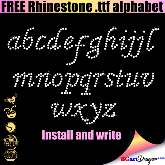 Download Free Rhinestone Alphabet Templates Bgartdesigner Best Free Svg SVG, PNG, EPS, DXF File