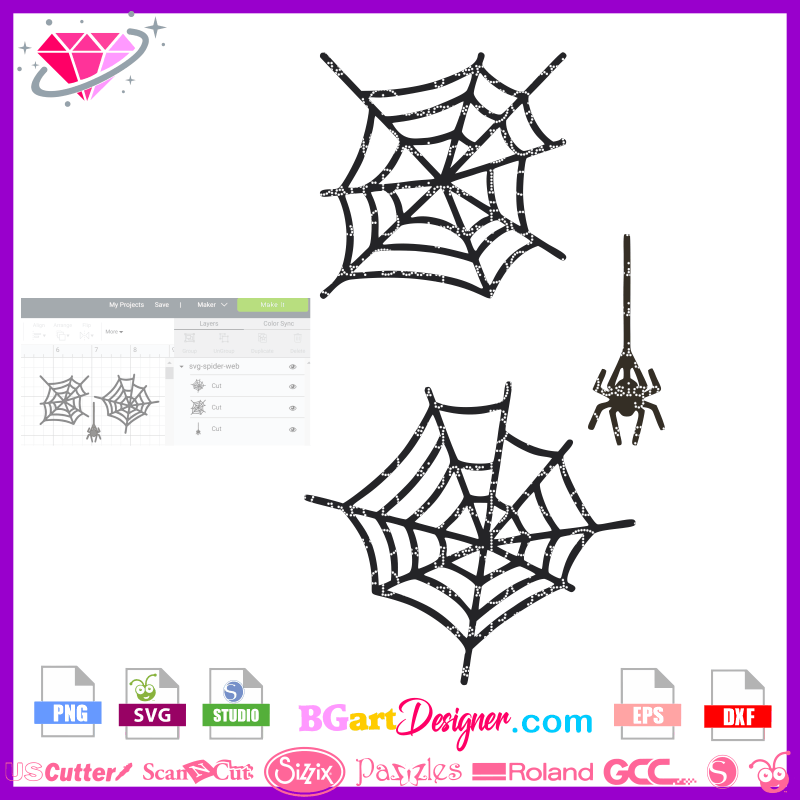 Spider Web, Halloween Free Svg File clipart images - SVG Heart