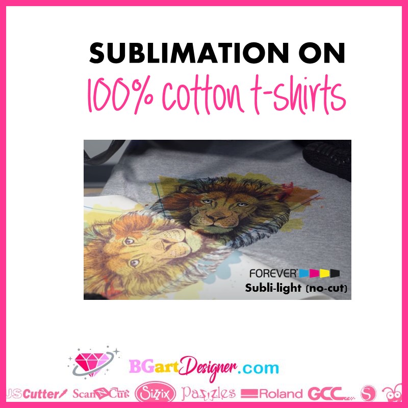 subliamtion on cotton t-shirts