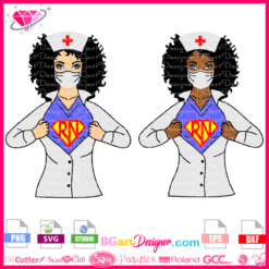 super nurse svg, superman rn svg, Woman superhero opening shirt chest, super nurse clipart, nursing superhero cut file cricut silhouette cameo