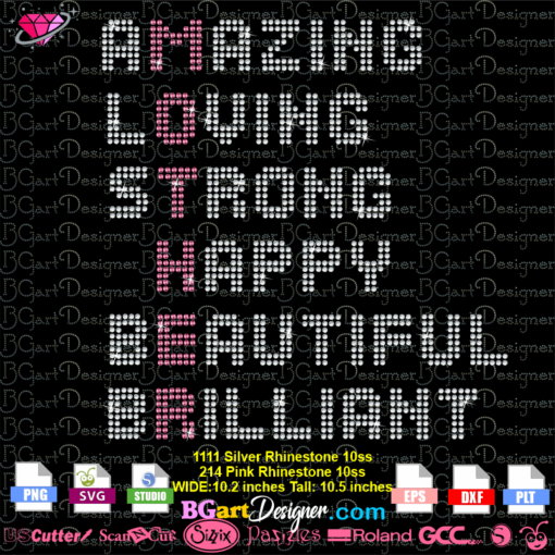 Mother's day bling Rhinestone svg cricut silhouette, download mother amazing strong bling transfer digital plt, mother happy beautiful brilliant rhinestone template cut file