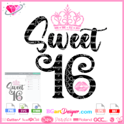 Free Free 307 Sweet Sixteen Squad Svg SVG PNG EPS DXF File