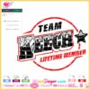 team keech lifetime member svg
