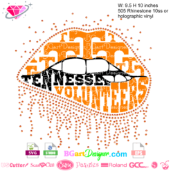 Tennessee Volunteers football dripping lips svg, tennessee vols svg vector cut file logo, cricut files, silhouette cameo, University of Tennessee logo svg ut