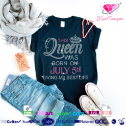 This QUEEN was BORN in september Bling Rhinestone T-Shirt, Birthday Tee, Queens Slay, Queens are Born, Birthday Squad, Gifts for Her