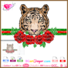 tiger years awesome gucci rose bouquet svg cricut silhouette, lion rose cut file, birthday girl